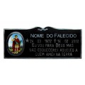 Placa com Foto de Moldura Lisa e Friso trabalhado